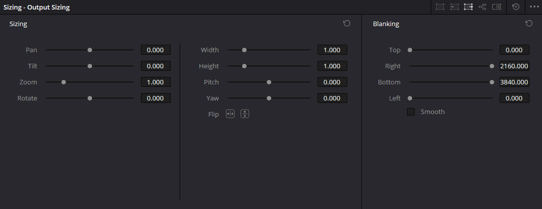 Output Sizing