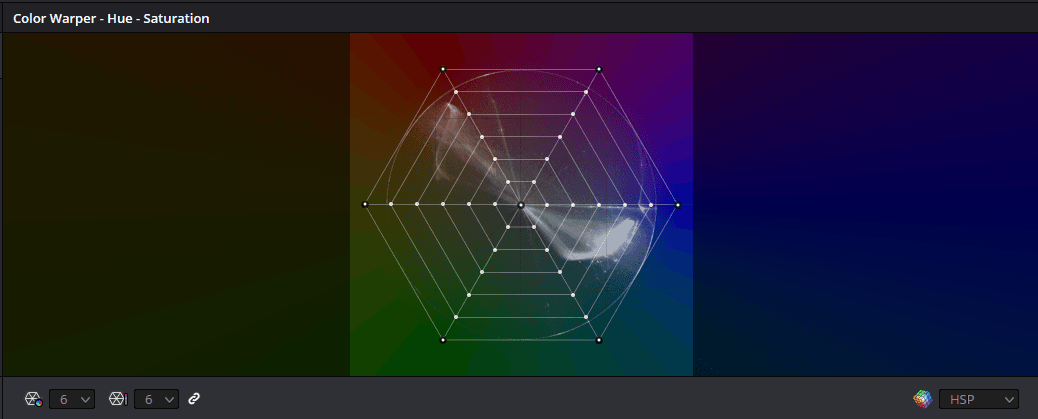 Color Warper in DaVinci Resolve