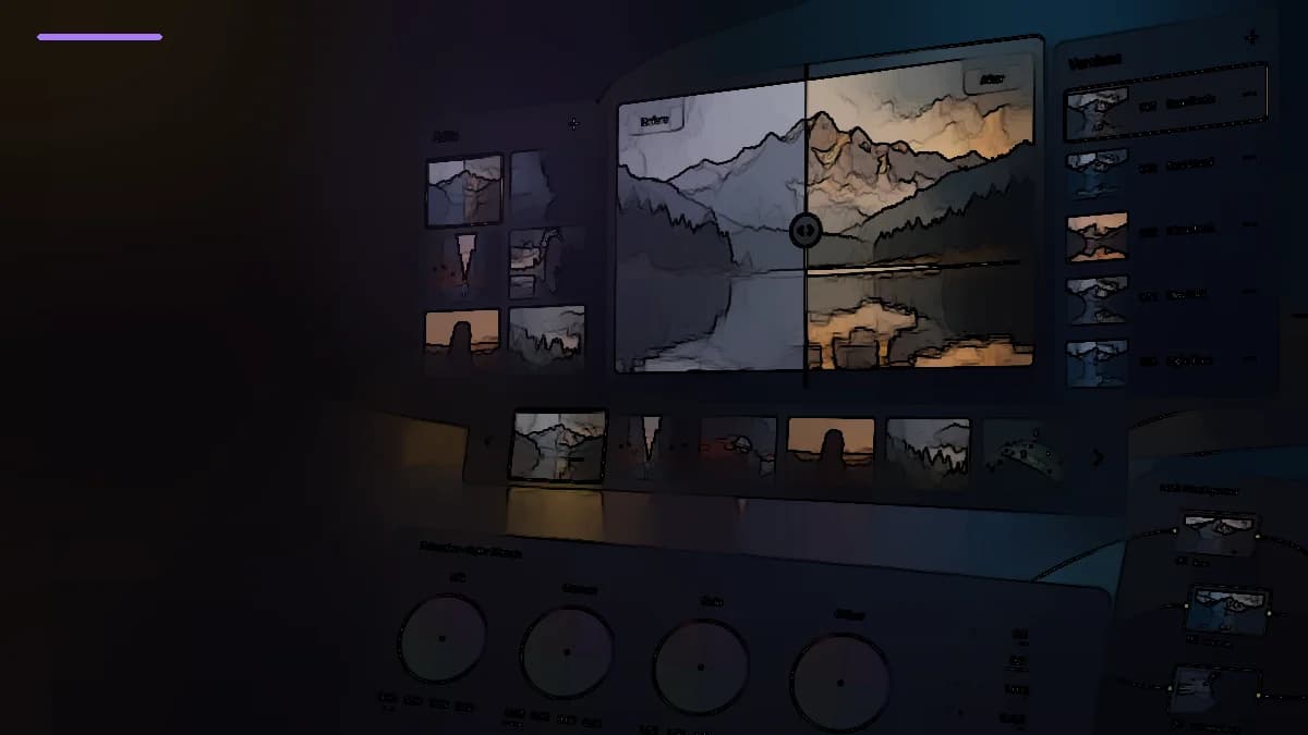 Abstraction — иллюстративный preview Resolve FX