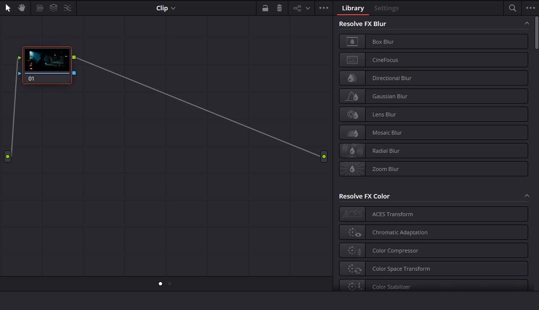 Node Editor и библиотека Effects