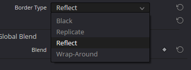 Gaussian Blur Border Type