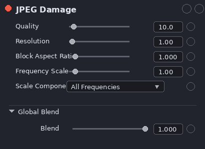 JPEG Damage — полная панель