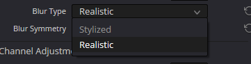 Radial Blur Blur Type options