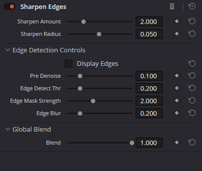 Sharpen Edges · full panel