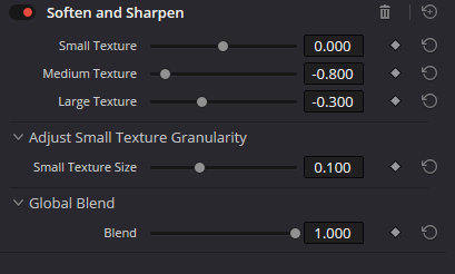 Soften and Sharpen · full panel