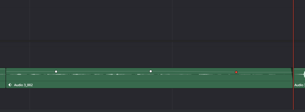 Clip Gain Line с keyframes