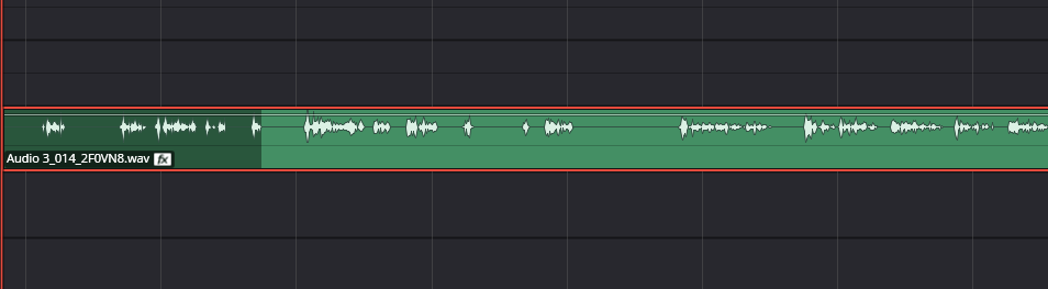 Состояние клипа после Bounce Audio Effects