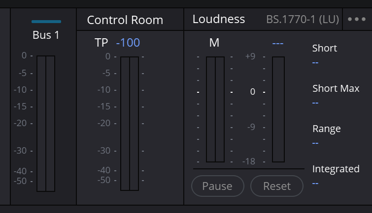 Bus 1, Control Room и Loudness
