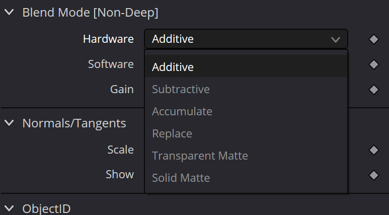 AlembicMesh3D Hardware blend-mode menu