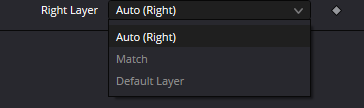 Anaglyph Right Layer — Auto (Right), Match and Default Layer