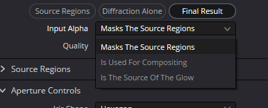 Aperture Diffraction Input Alpha — Masks The Source Regions, Is Used For Compositing, Is The Source Of The Glow