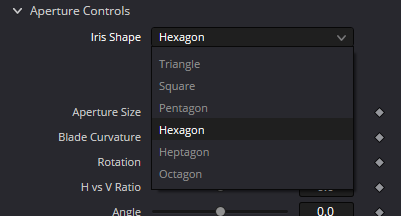 Aperture Diffraction Iris Shape — Triangle, Square, Pentagon, Hexagon, Heptagon and Octagon