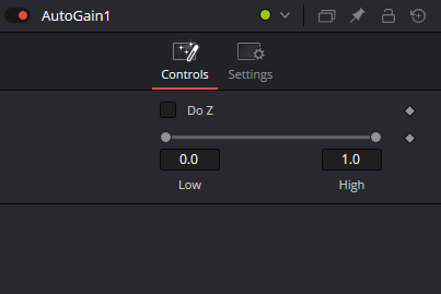 AutoGain Controls: Do Z and Range Low/High
