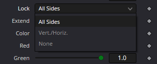BoundingBox Lock dropdown with All Sides, Vert./Horiz. and None