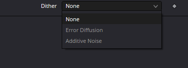 Список Dither: None, Error Diffusion, Additive Noise