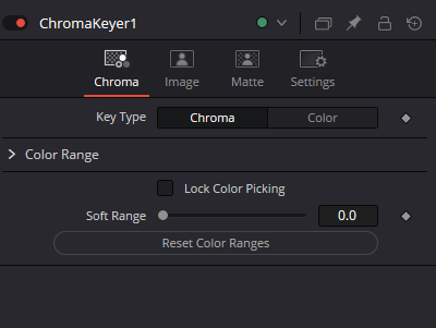 ChromaKeyer — выбор диапазона Chroma