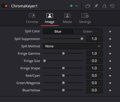 ChromaKeyer — вкладка Image