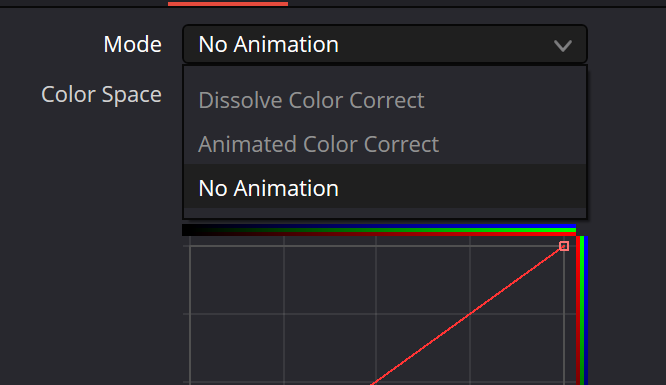 Оригинальное меню Mode: Dissolve Color Correct, Animated Color Correct, No Animation