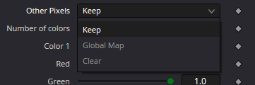 Оригинальный Inspector ColorMap: Other Pixels — Keep / Global Map / Clear