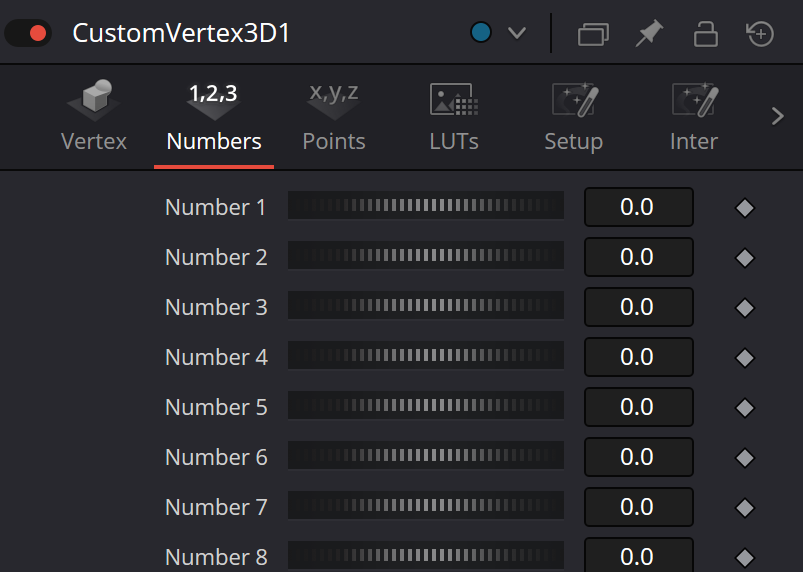 CustomVertex3D Numbers 1–8