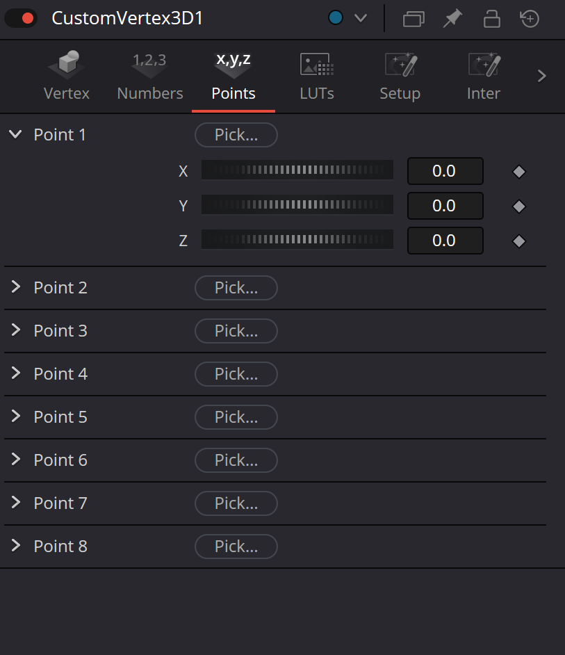 CustomVertex3D Points 1–8