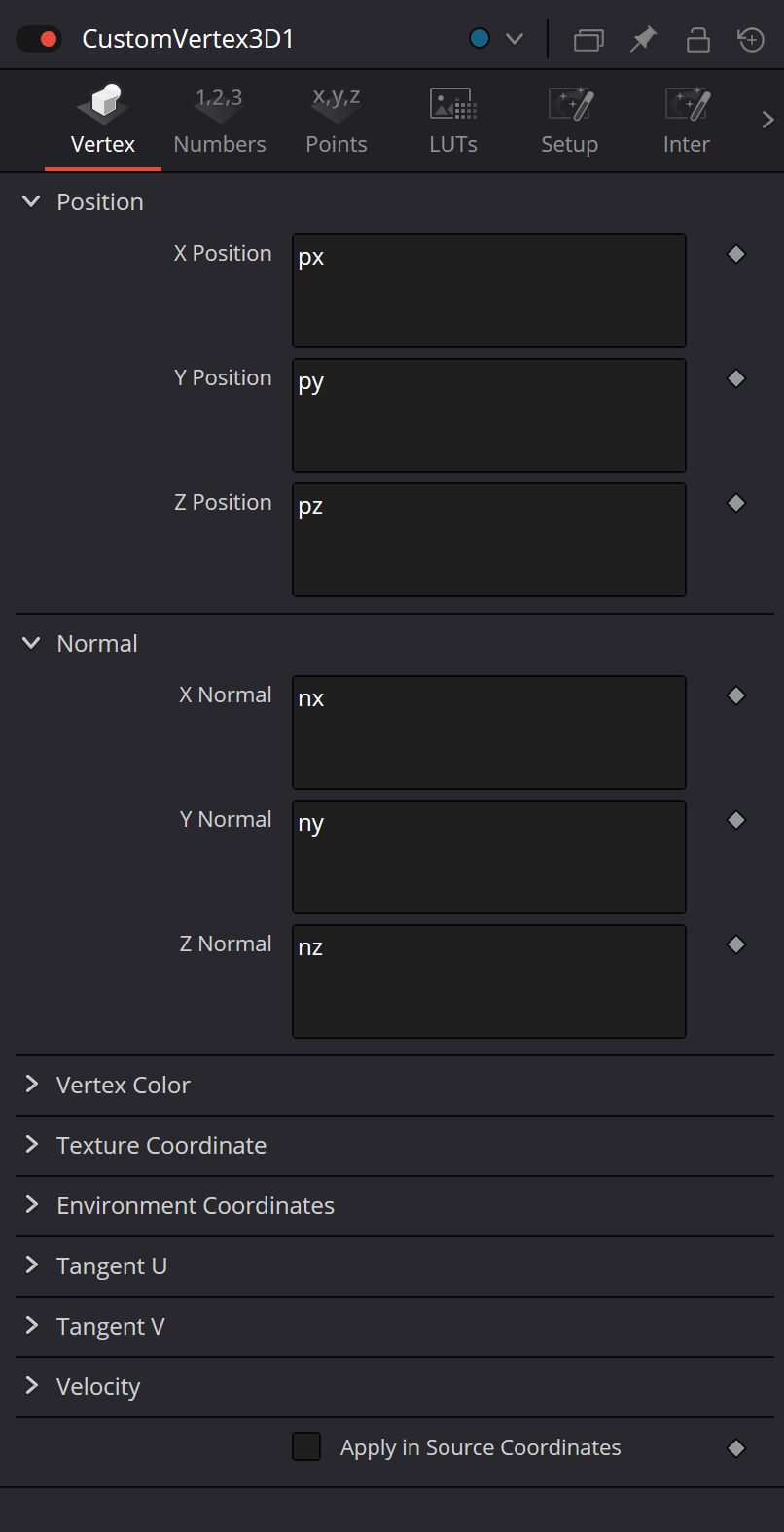 CustomVertex3D Vertex — Position, Normal and attribute groups