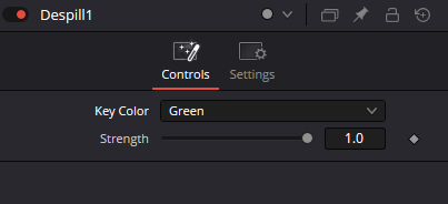 Despill — оригинальный Inspector Resolve 21: Key Color Green и Strength 1.0