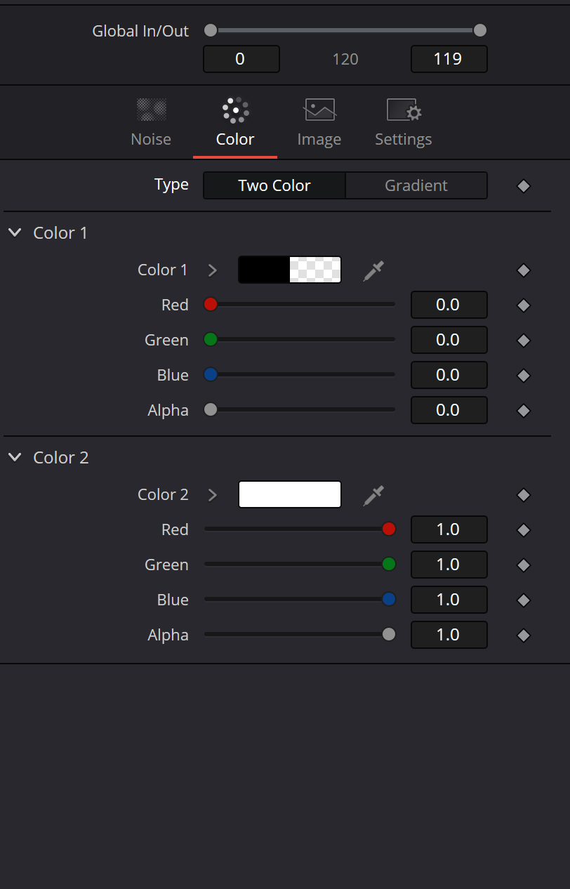 Подлинный Inspector Fast Noise — Color · Two Color (original filename: fastnoise-color-gradient.png)