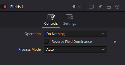 Fields — Control Inspector: Operation, Reverse Field Dominance и Process Mode