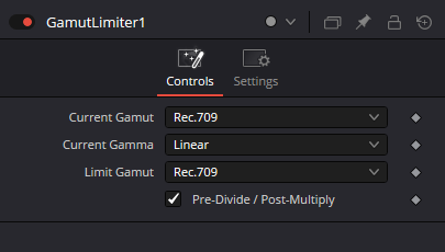 Оригинальный Inspector GamutLimiter: controls