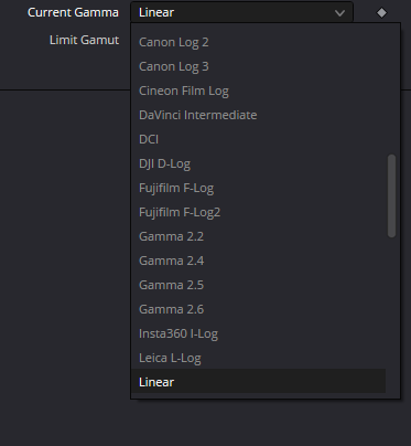 Оригинальный Inspector GamutLimiter: current-gamma