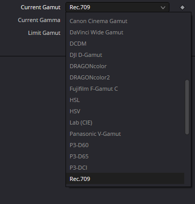Оригинальный Inspector GamutLimiter: current-gamut
