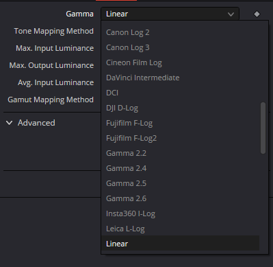 Оригинальный Inspector GamutMapping · gamma