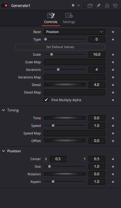 Оригинальный Inspector Generate · controls