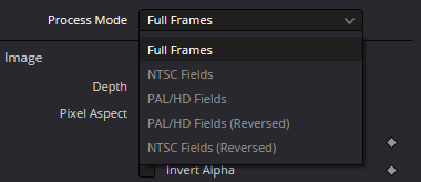 Loader — раскрытый список Process Mode