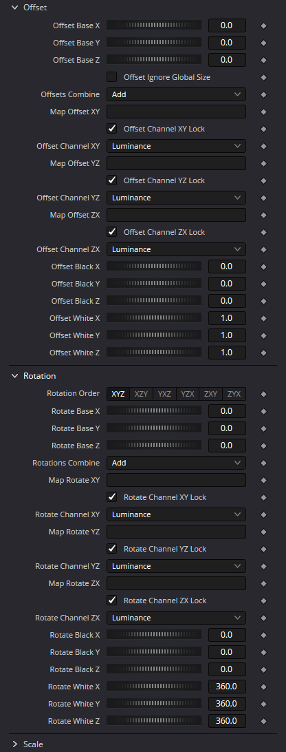 MappedDuplicate3D — Offset и Rotation; Scale свёрнут