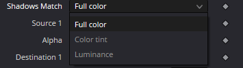 MatchColor — режимы Full color, Color tint и Luminance