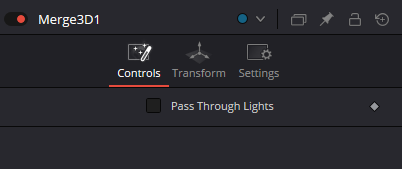 Merge3D Controls: Pass Through Lights