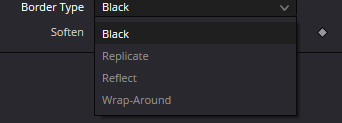 MotionTrails Border Type: Black, Replicate, Reflect и Wrap-Around — варианты одного dropdown для frame boundary