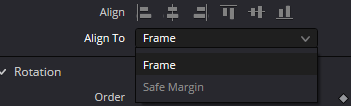 MultiText · Align To · Frame and Safe Margin