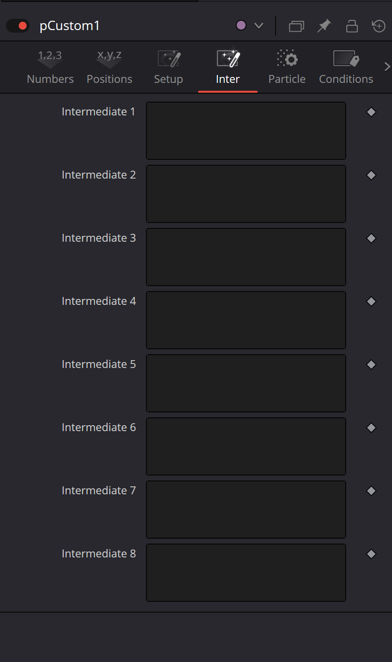 pCustom — Intermediate expression fields