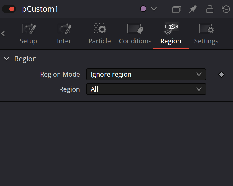 pCustom — Region controls