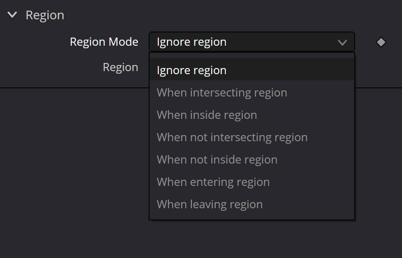pFlock — Region Mode conditions