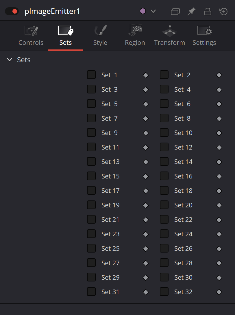 pImageEmitter · Sets 1–32