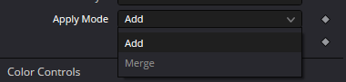 pSpawn — real Resolve Apply Mode list: Add and Merge