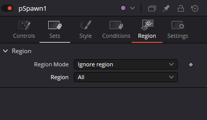 pSpawn — real Resolve Region Inspector with Region Mode and Region selectors