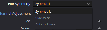 RadialBlur — Blur Symmetry dropdown: Symmetric, Clockwise и Anticlockwise