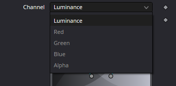 Ranges — Channel dropdown: Luminance, Red, Green, Blue и Alpha