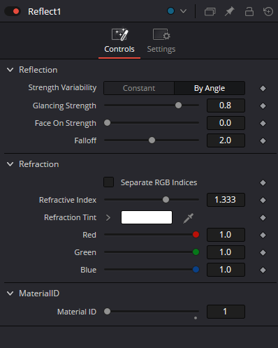 Reflect · Controls