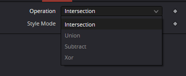 sBoolean · четыре операции Intersection, Union, Subtract и Xor